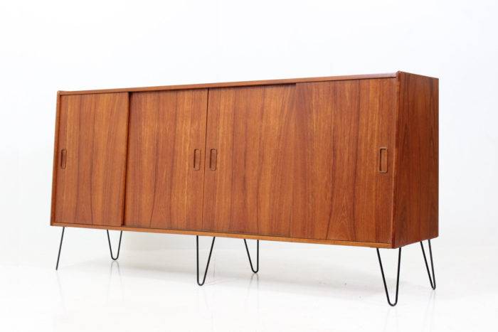 Retro Vintage Original Sliding Door Sideboard in Teak