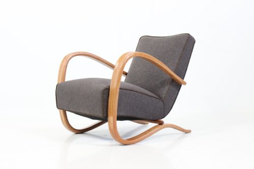 Vintage Art Deco Armchair H-269 by Jindřich Halabala for UP Závody Brno