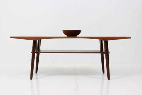 Retro Vintage Organic Shaped Coffee Table in Teak