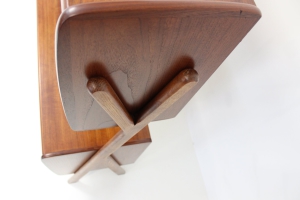 Retro Vintage Organic Shaped Standing Wall Unit in Teak