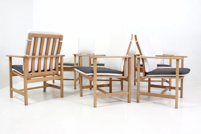 Retro Vintage Dining Chairs by Børge Mogensen for Fredericia Stolefabrik