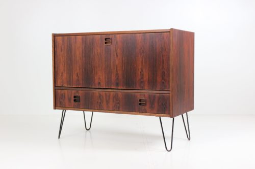 Vintage Retro Sliding Door Sideboard by Ærthøj Jensen for Ærthøj Jensen & Mølholm