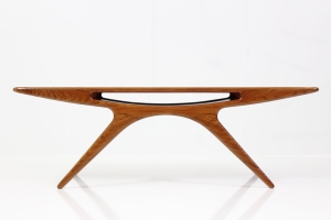 Vintage Coffee Table Smiley by Johannes Andersen for C.F. Christensen Silkeborg