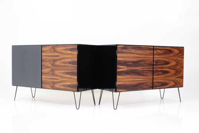 Vintage Black Gold Series Sideboards no. 4 by Gunni Oman for Omann Jun's Møbelfabrik