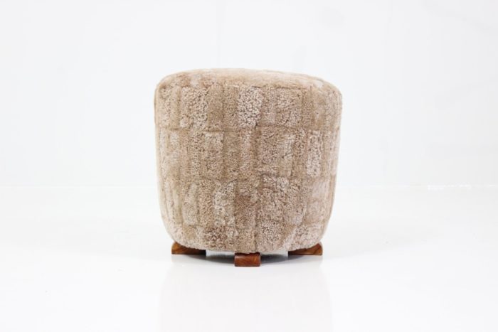 Vintage Pouffe / Stool H-228 by Jindřich Halabala for UP Závody Brno