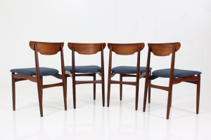 Danish Vintage Retro Dining Chairs in Teak by Findahls Møbelfabrik