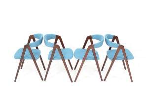 Triangular Leg Dining Chairs by Kai Kristiansen