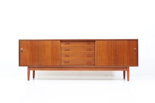 Vintage Sliding Door Sideboard by A. Clausen for Clausen & Søn Co.