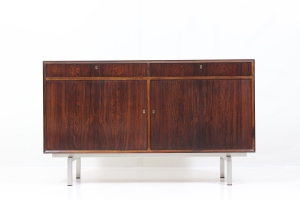 Retro Original Inox Leg Base Sideboard in Palisander