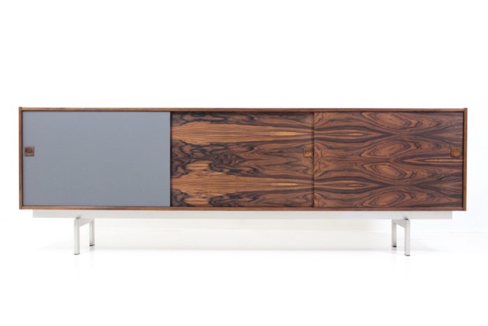 Retro Original Inox Leg Base Sideboard In Palisander